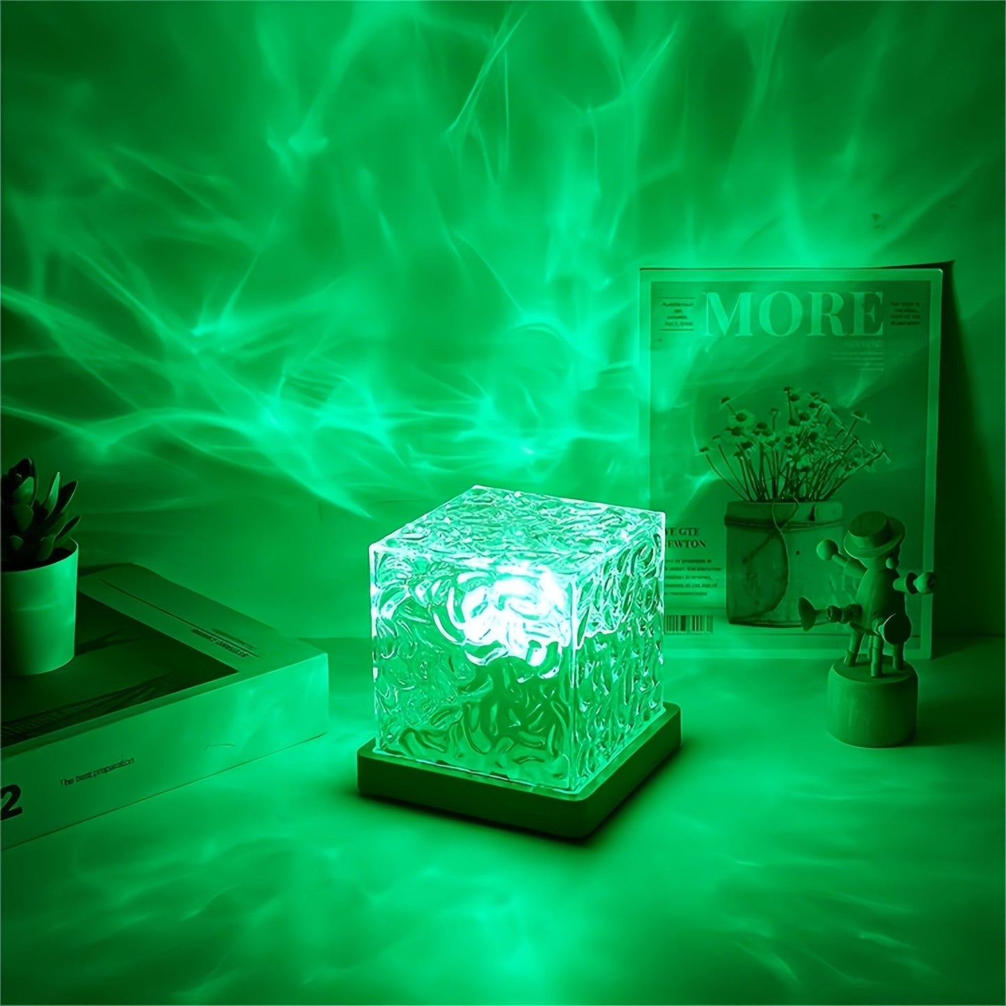 LED Water Ripple Projection Lamp