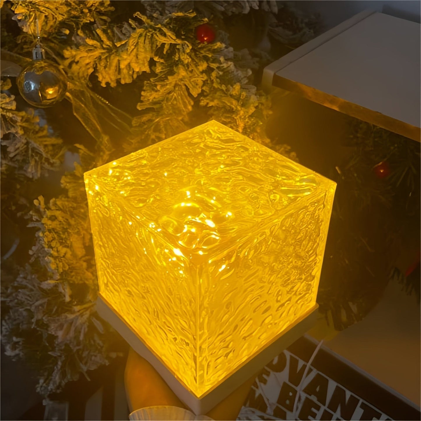 LED Water Ripple Projection Lamp