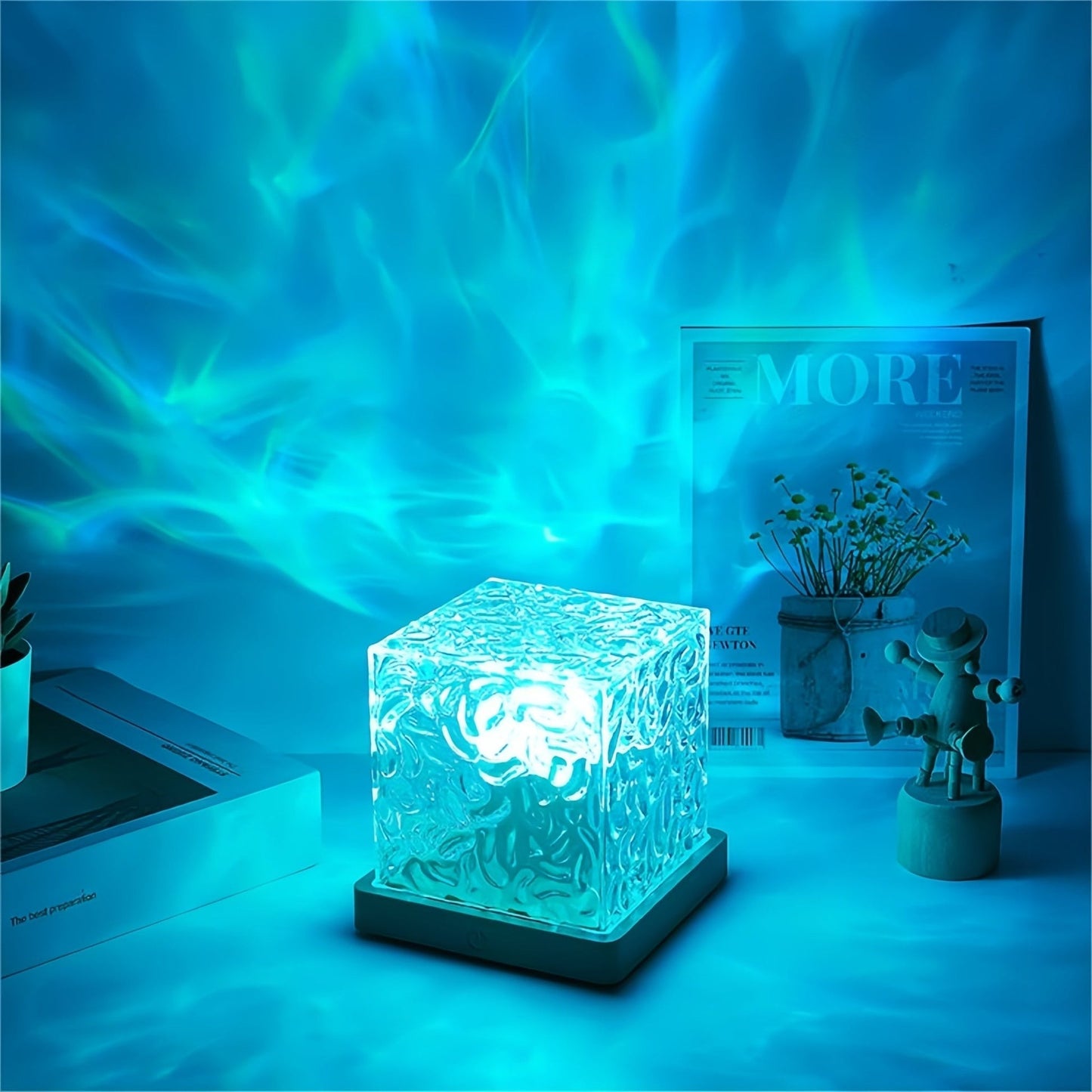 LED Water Ripple Projection Lamp